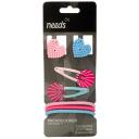 Kit Prendedores de Cabelo Needs 2 Mini-Piranhas + 2 Tic-Tacs + 3 Elásticos