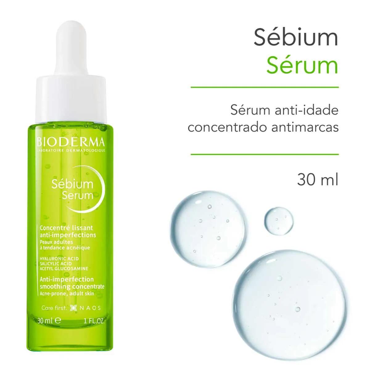 Sérum Facial Anti-Idade Anti-Marcas Bioderma Sebium Serum Pele Oleosa 30ml
