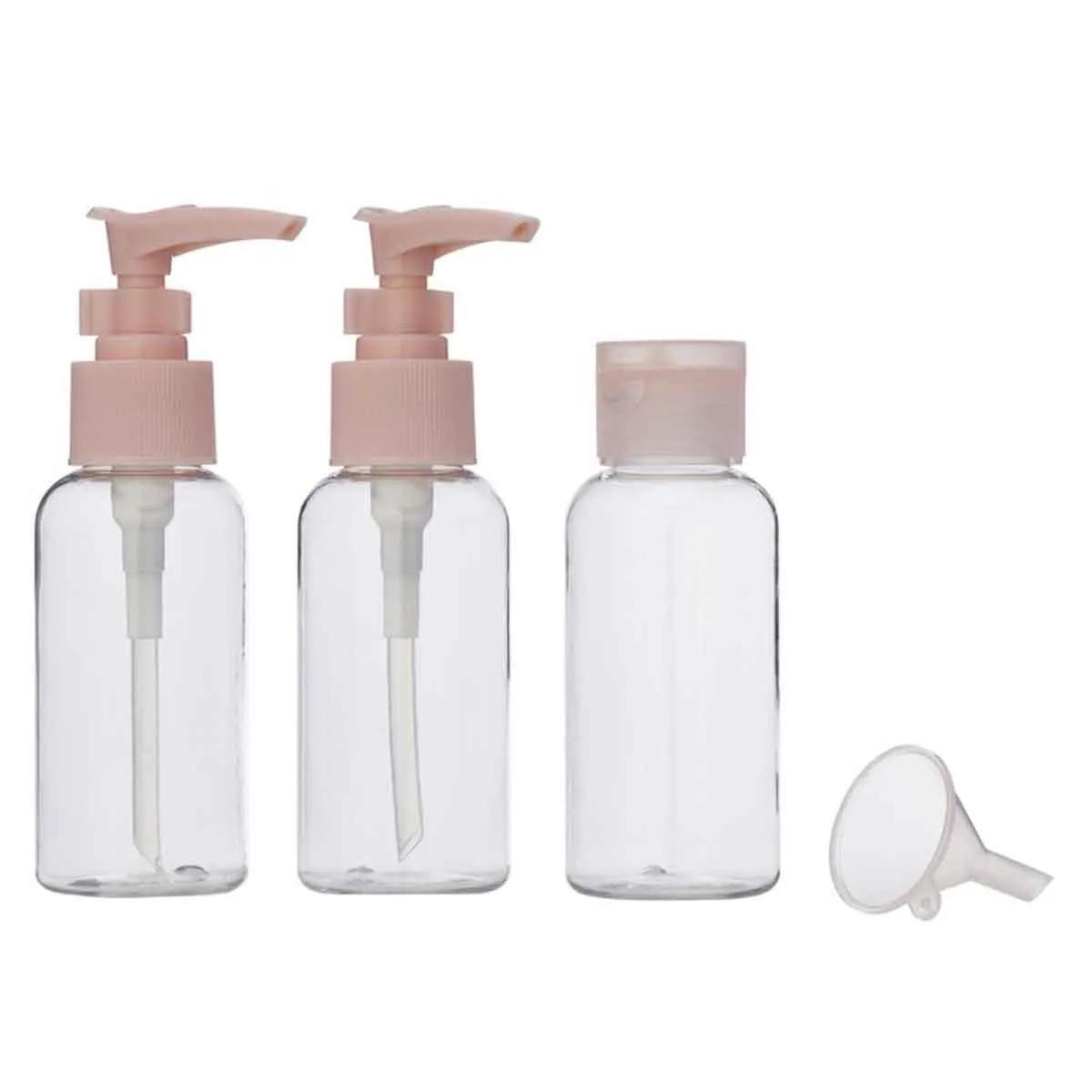 Kit Viagem Needs Silicone 3 Frascos + Funil + Cartela de Adesivo + Necessaire