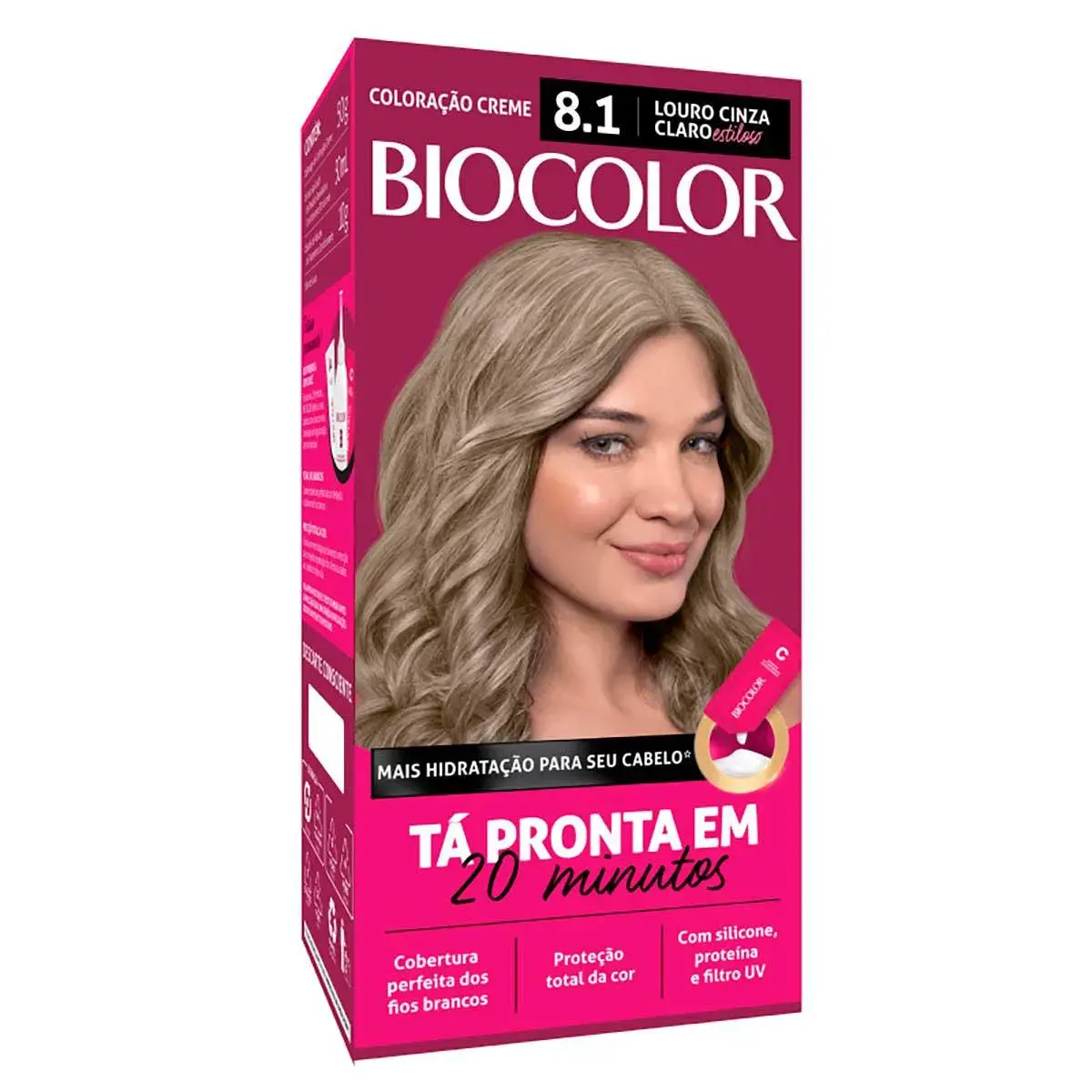Mini Kit Biocolor Coloração Creme Louro Acinzentado Estiloso 8.1 com 1 unidade