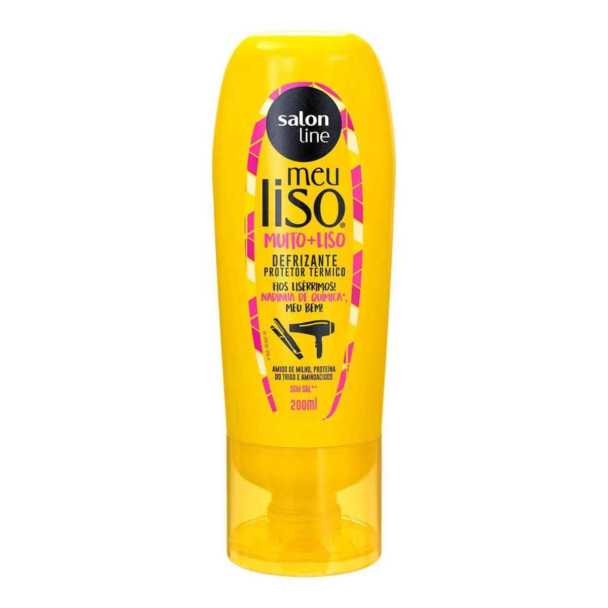 Defrizante Protetor Térmico Salon Line Meu Lliso Muito + Liso com 200ml