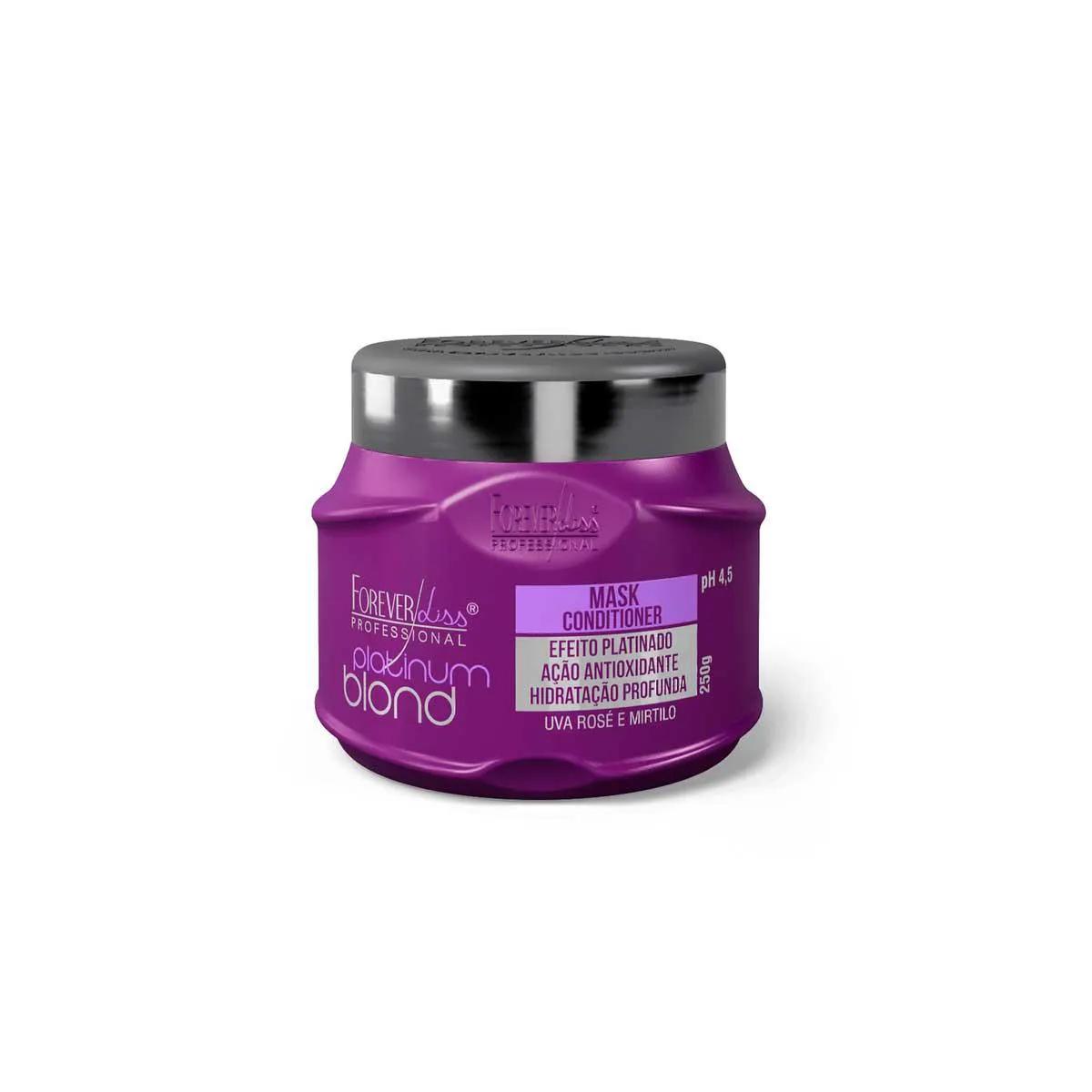 Máscara Matizadora Forever Liss Mega Blond Black com 250g