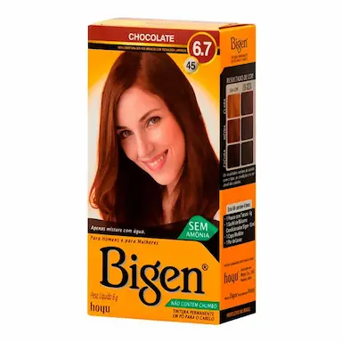 Tintura Permanente em Pó Bigen Chocolate com 1 Unidade
