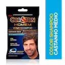 Shampoo Tonalizante Cor e Tom Homem Castanho Médio com 1 unidade