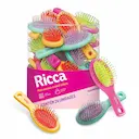Mini Escova de Cabelo Ricca Cristal Colors com 1 Unidade