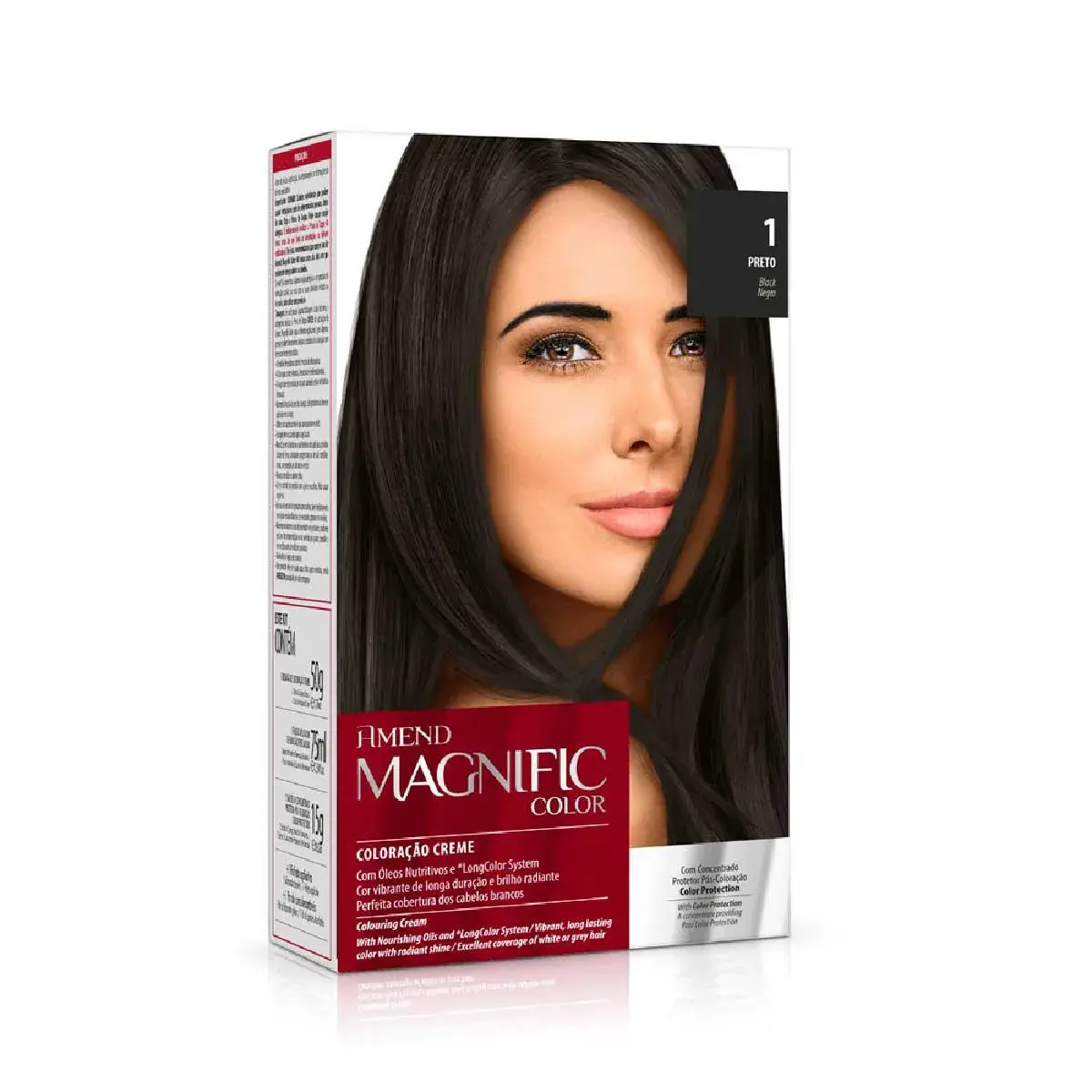 Amend Magnific Color Coloração Creme 1 Preto com 1 unidade