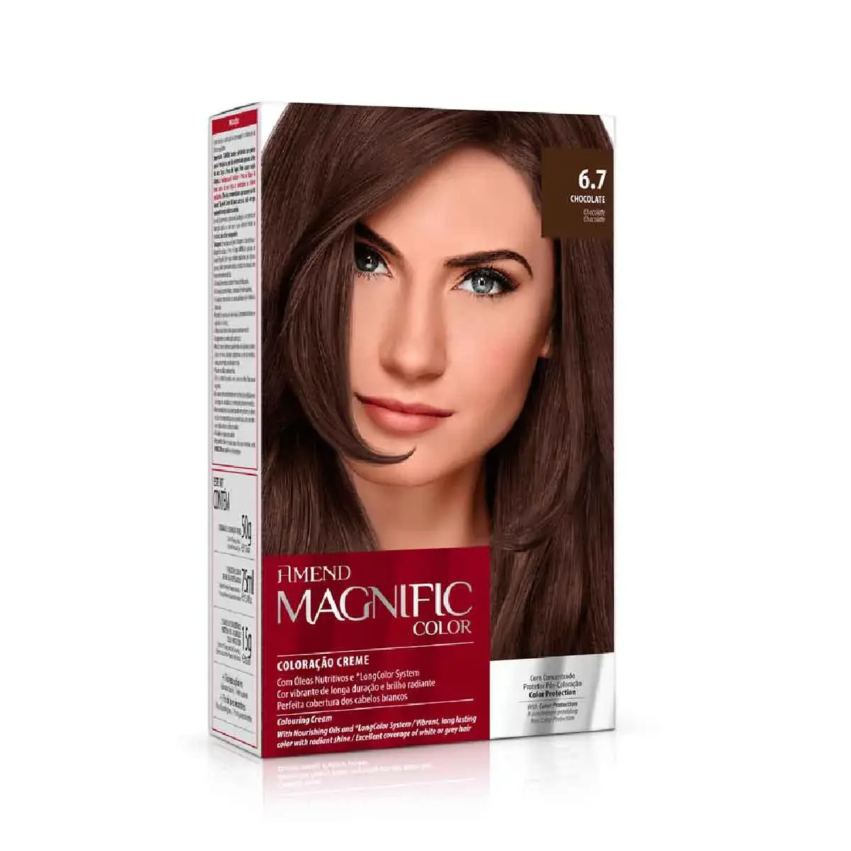 Coloração Creme Amend Magnific Color 6.7 Chocolate com 1 Unidade
