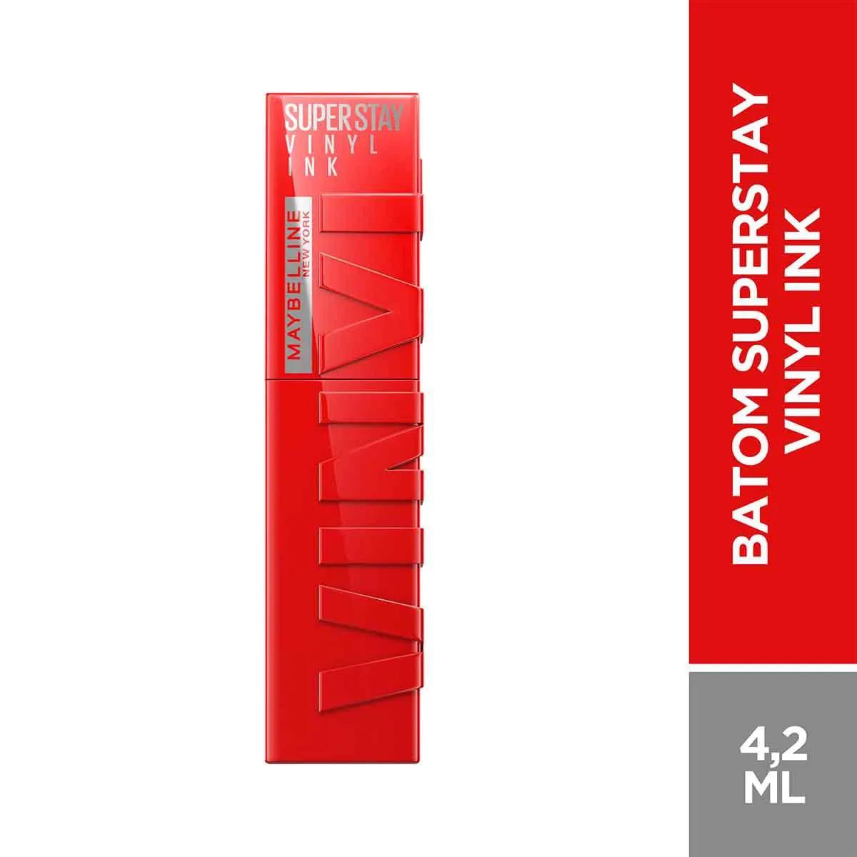 Batom Líquido Maybelline Superstay Vinyl Ink 4,2ml - Red-Hot
