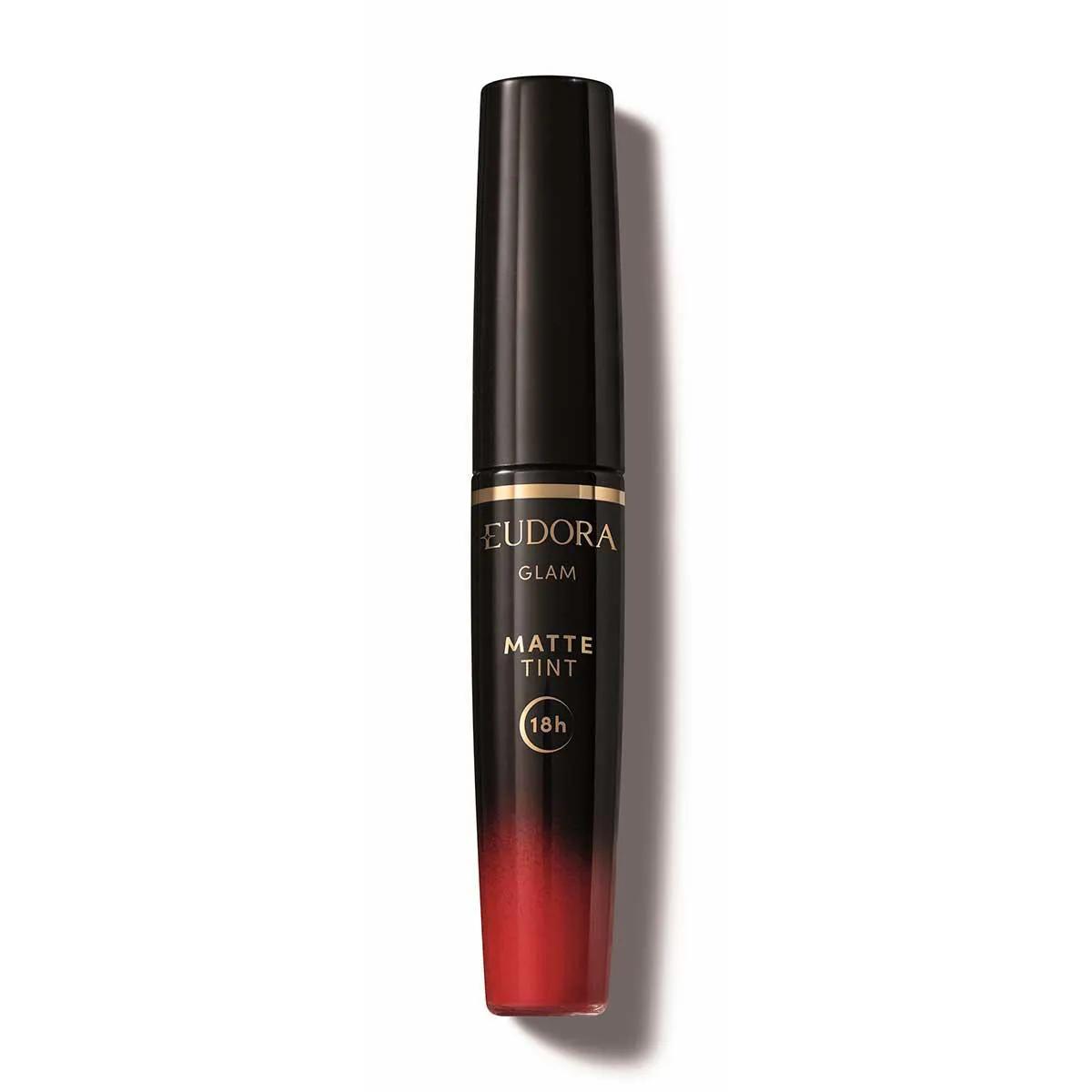 Batom Líquido Eudora Glam Matte Tint Vermelho Radiante 4ml