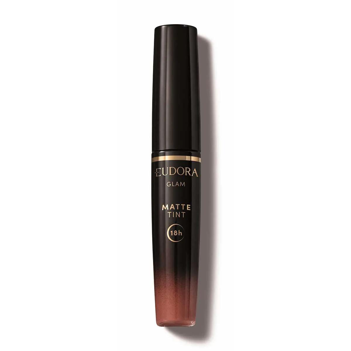Batom Líquido Eudora Glam Matte Tint Nude Icônico 4ml