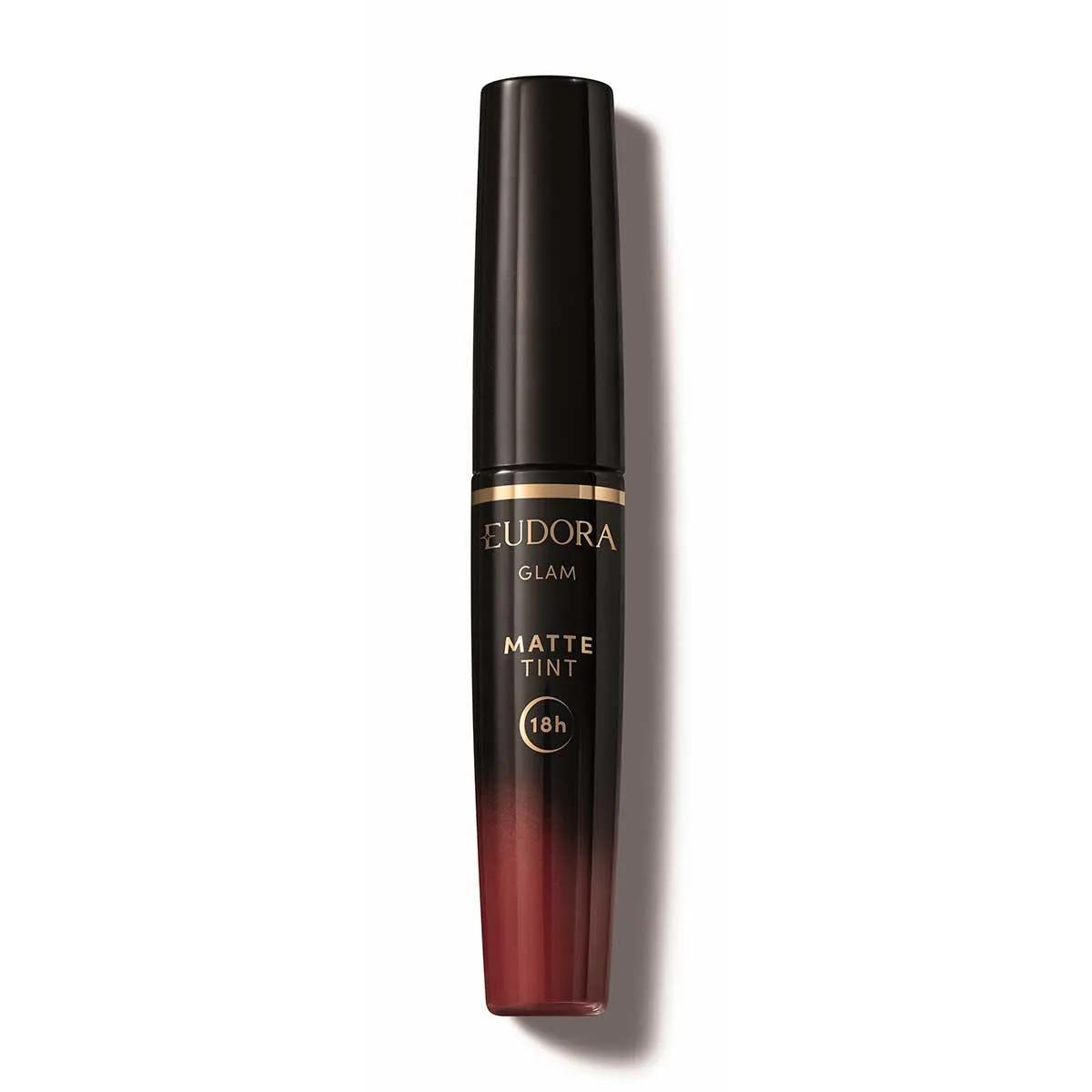 Batom Líquido Eudora Glam Matte Tint Bordô Intenso 4ml