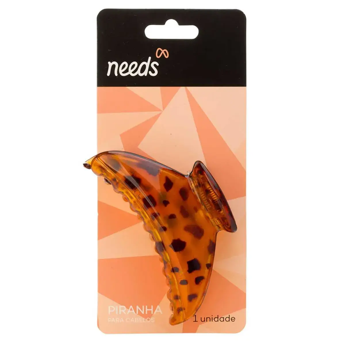 Piranha de Cabelo Needs Tartaruga Tamanho G 1 unidade