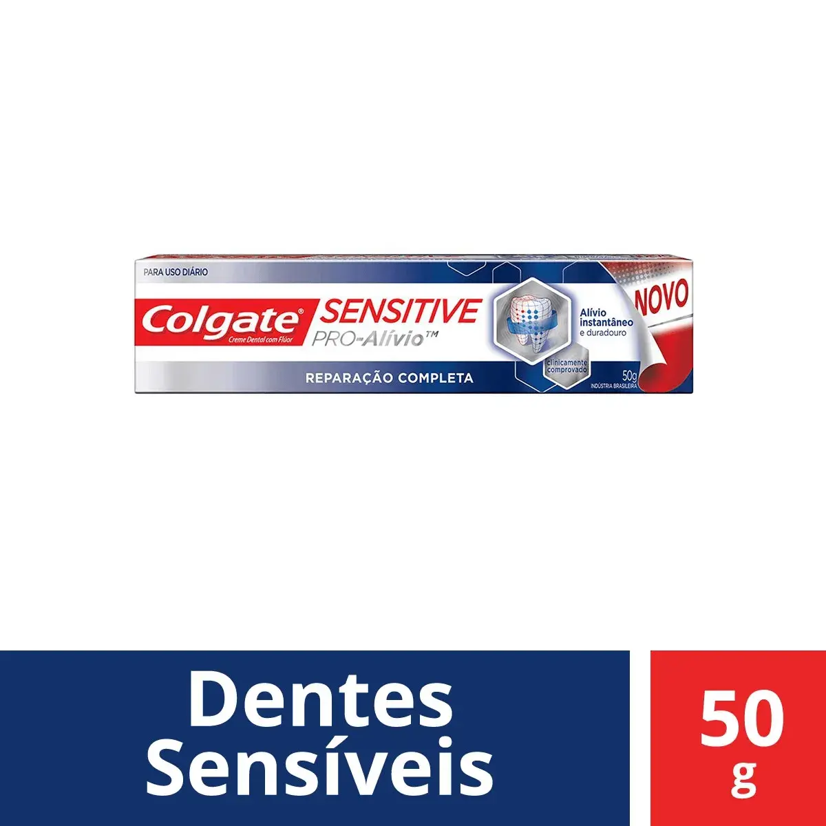 Pasta de Dente Colgate Sensitive Pro-Alívio Reparação Completa com 50g