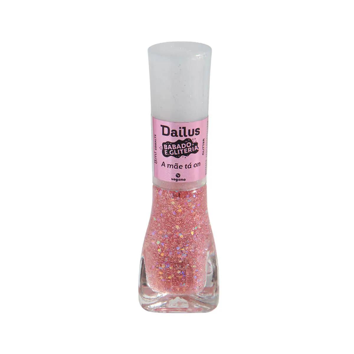 Esmalte Dailus Babado e Gliteria A Mãe Tá On com 8ml