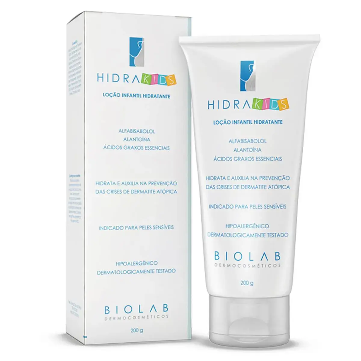 Loção Infantil Hidratante HidraKids Biolab Peles Sensíveis com 200g