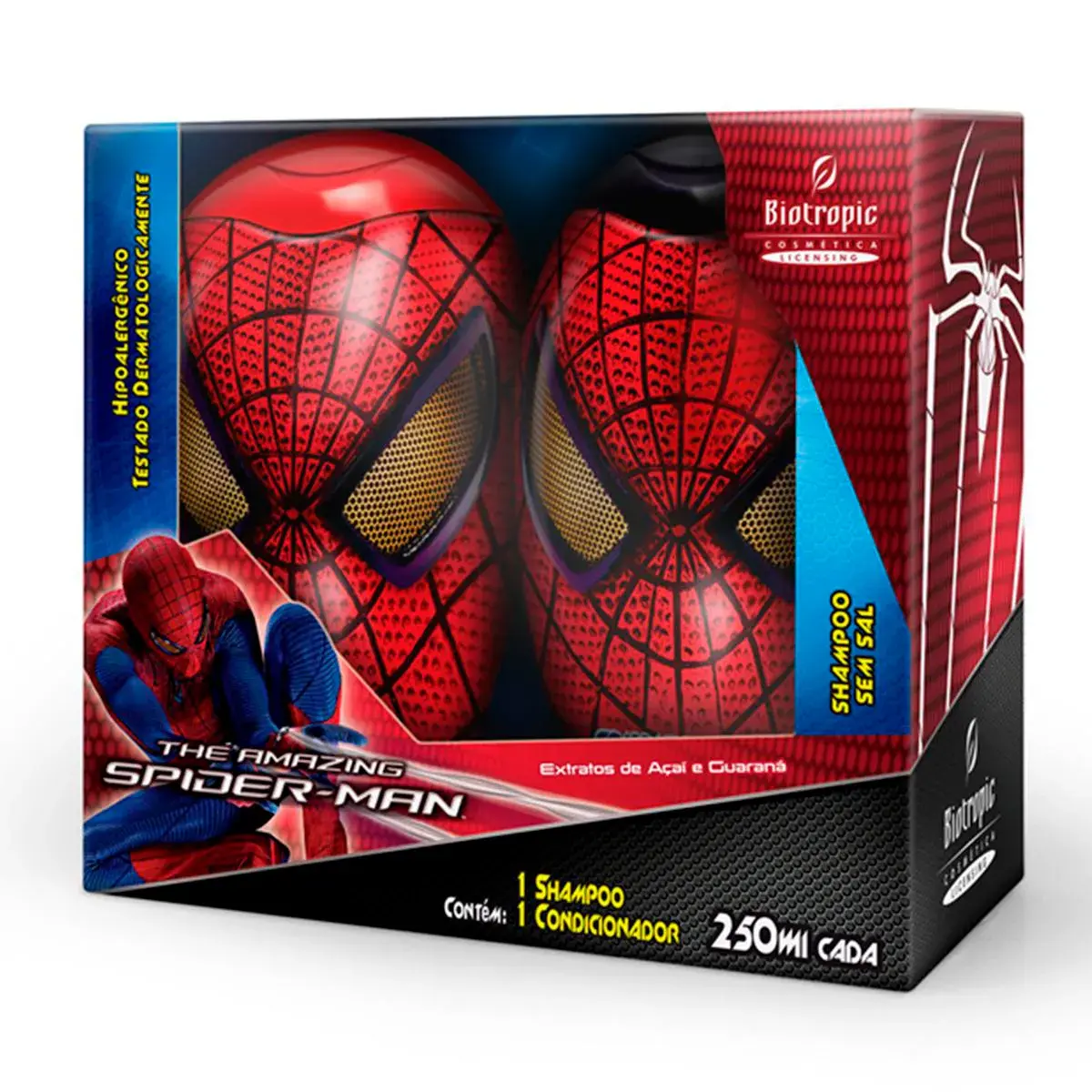 Kit Biotropic Spider Man com Shampoo Infantil de 230ml + Condicionador de 200ml