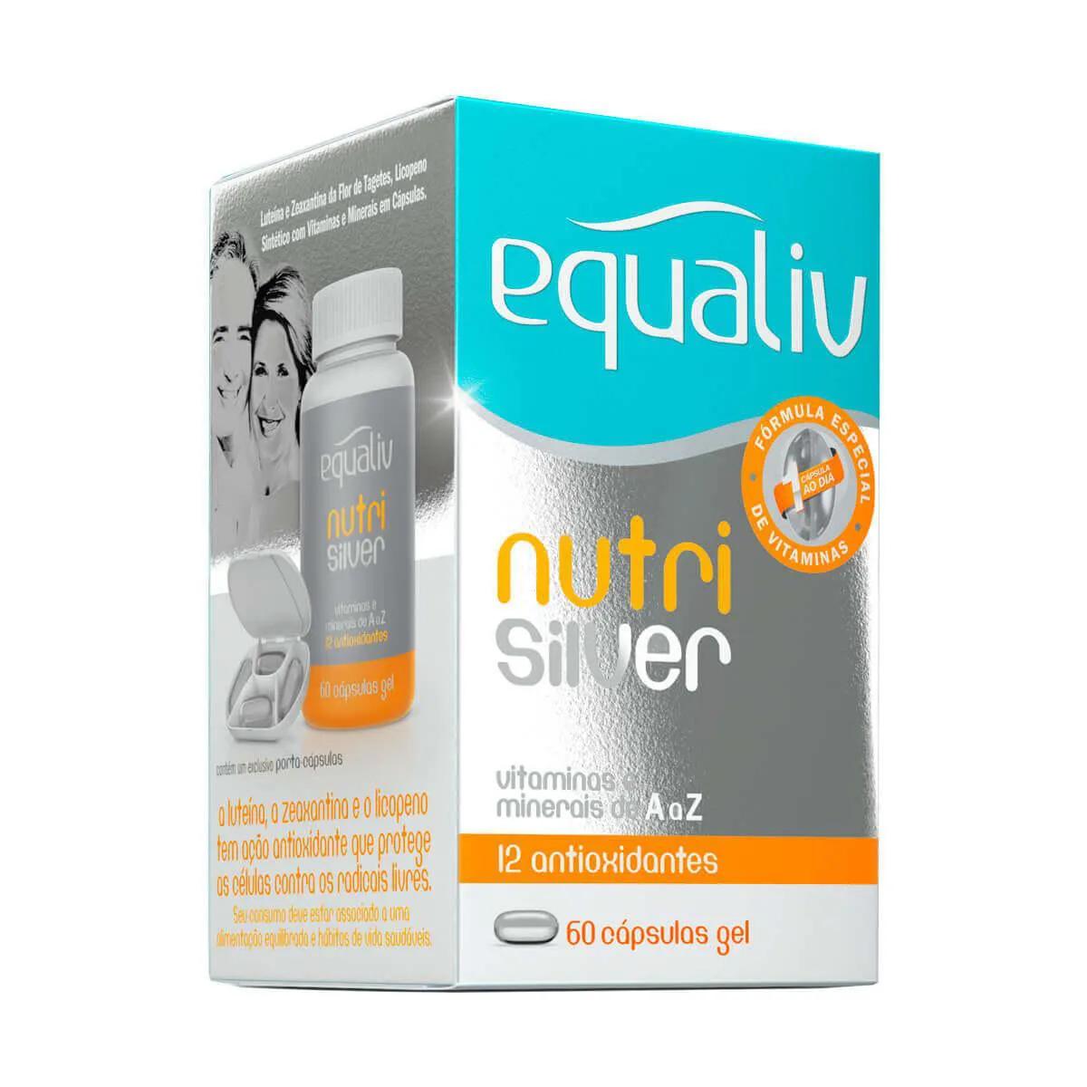 Suplemento Polivitamínico de A-Z Equaliv Nutri Silver com 60 cápsulas gel