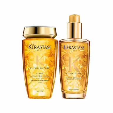Kit Kérastase Elixir Ultimate Shampoo 250ml+ Óleo Capilar L'huile Originale 100ml