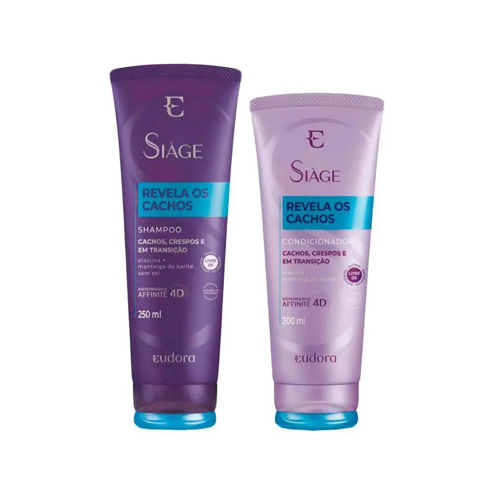 KIT EUD SIáGE REVELA OS CACHOS 4D - SHAMPOO E CONDICIONADOR