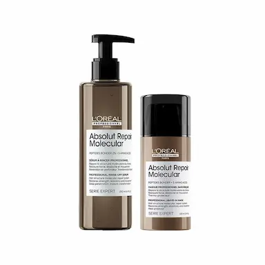 KIT L'ORéAL PROFESSIONNEL ABSOLUT REPAIR MOLECULAR – LEAVE-IN 100ML E SéRUM 250ML