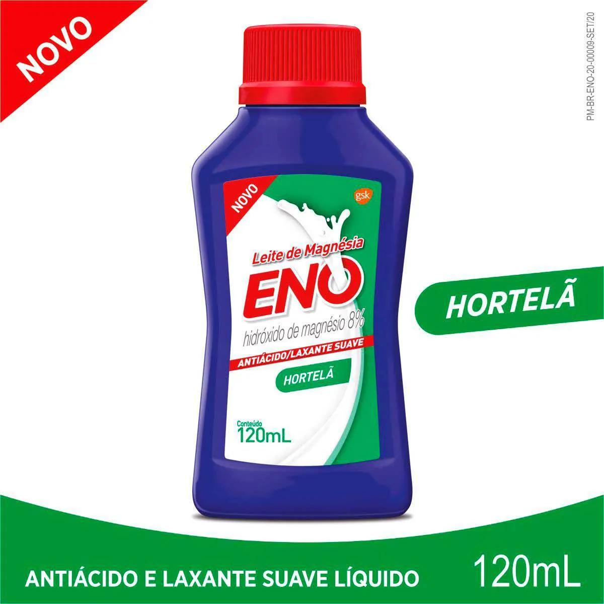Leite de Magnésia Eno Sabor Hortelã Solução Oral 120ml