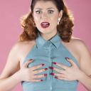 Adesivo de Silicone para os Seios That Girl Reutilizável Pele Clara com 1 par