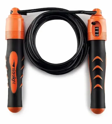 CORDA DE PULAR COM CONTADOR DE GIROS FL06 - HIDROLIGHT Preto
