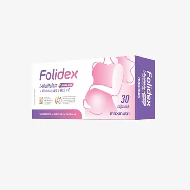 FOLIDEX -METILFOLATO 420MCG + VIT B6, B12 -30 CáPS.