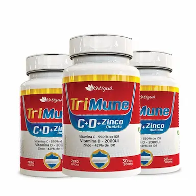 KIT 3UNI TRIMUNE C.D.ZN 30 CáPS - KATIGUá