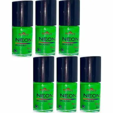 KIT COM 6UND ESMALTE MISS COLORS NEON 9ML JALAPãO - MISS COLORS
