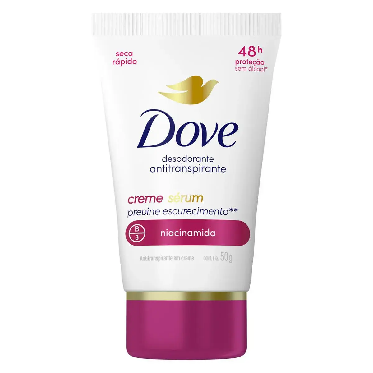 Desodorante Antitranspirante Dove Previne Escurecimento 48h Creme Sérum 50g
